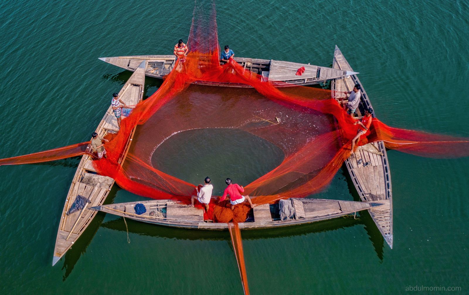 Red Chili and Fishing with Huge Nets Photography