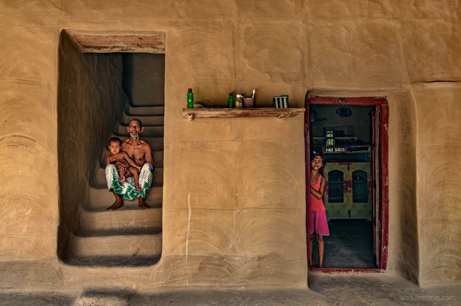 Colorful Hand-Painted Mud Houses in Tikoil