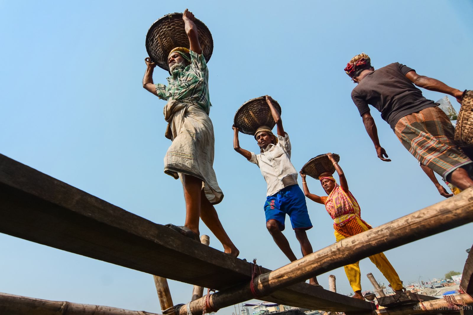 Dhaka Street Photography, Coal Port, Shipyards, & Petal-Shaped Boat Arrangements