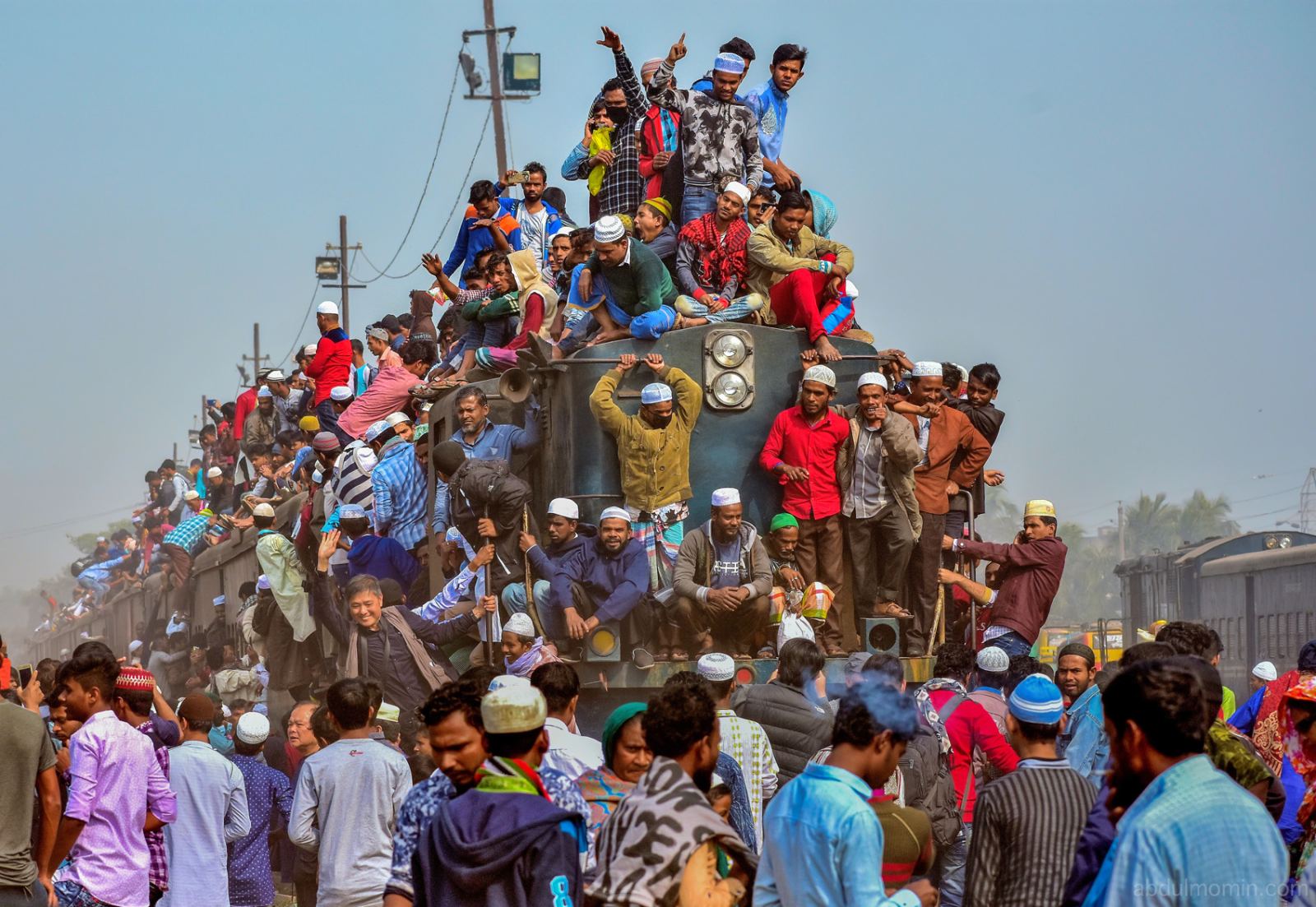 Dhaka Muslim Congregation Final Prayer and Train Rush