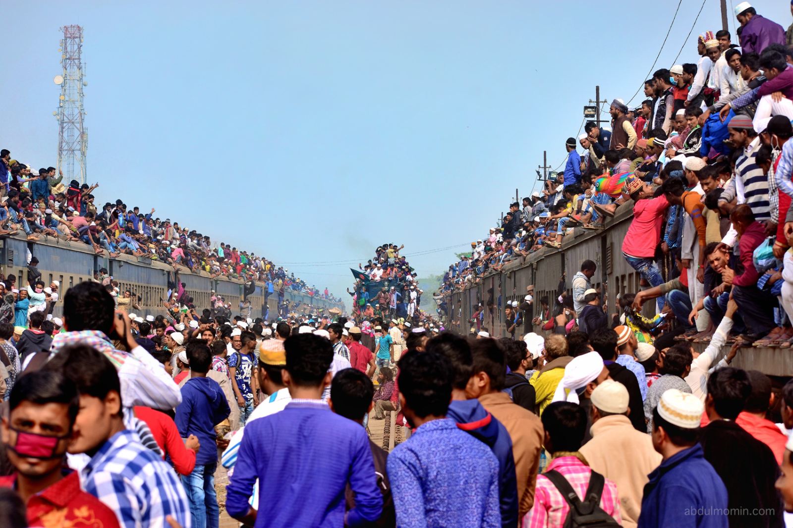 Dhaka Muslim Congregation Final Prayer and Train Rush