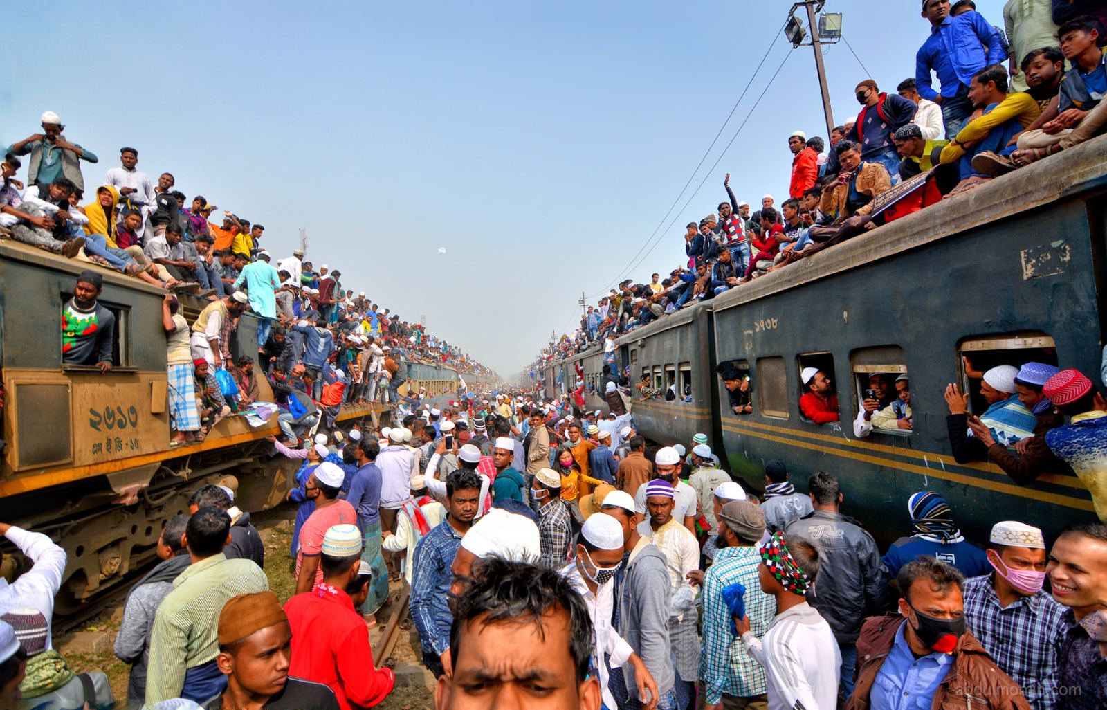 Dhaka Muslim Congregation Final Prayer and Train Rush