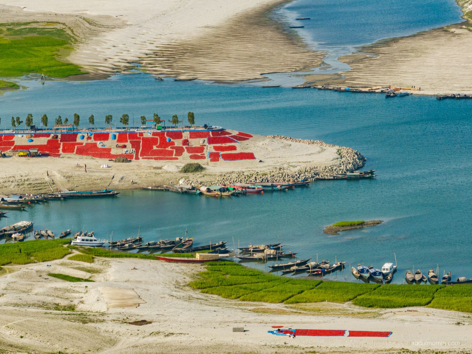 Riverbank Red Chili Drying Flats